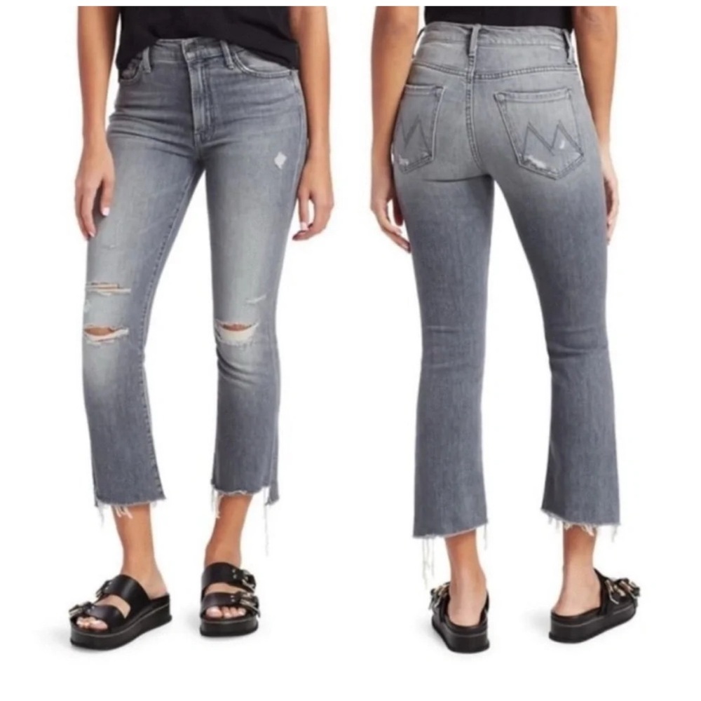 MOTHER The Insider Step Crop Fray - Ace of Spades